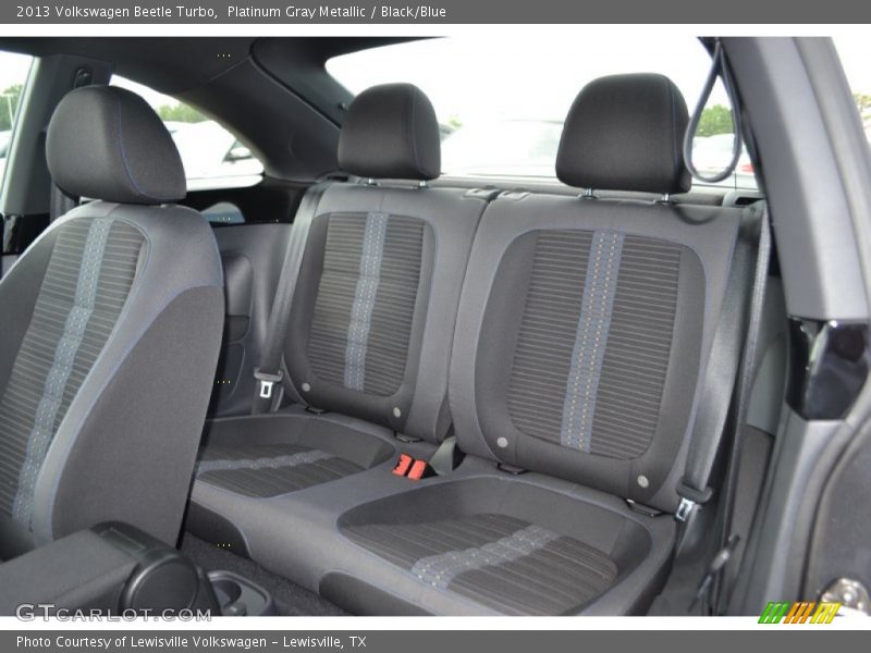 Platinum Gray Metallic / Black/Blue 2013 Volkswagen Beetle Turbo