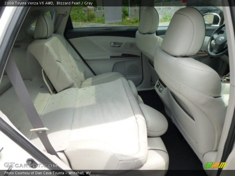 Blizzard Pearl / Gray 2009 Toyota Venza V6 AWD