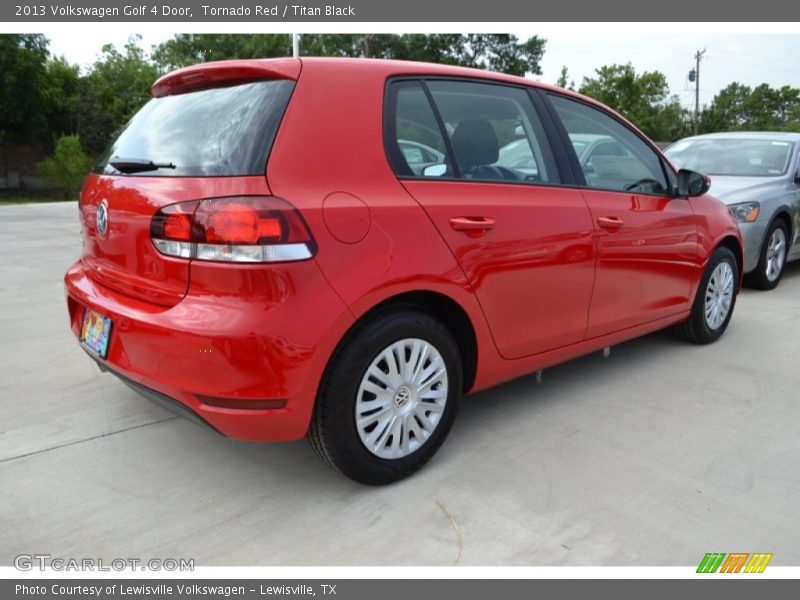 Tornado Red / Titan Black 2013 Volkswagen Golf 4 Door
