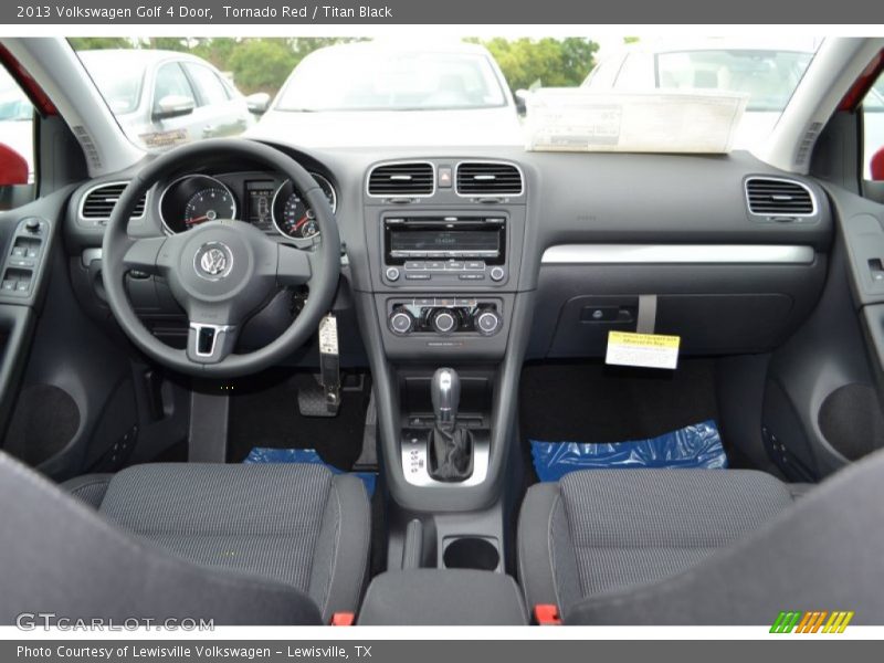 Tornado Red / Titan Black 2013 Volkswagen Golf 4 Door