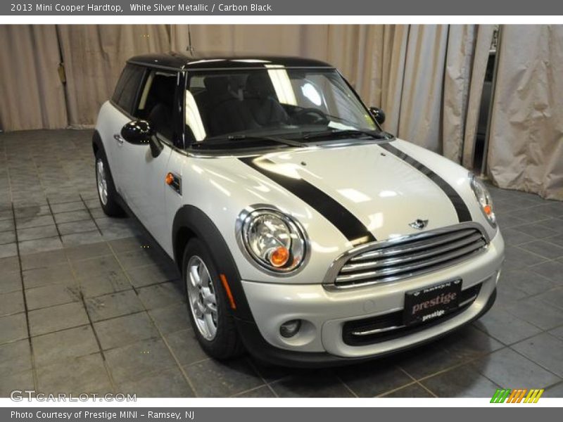 White Silver Metallic / Carbon Black 2013 Mini Cooper Hardtop