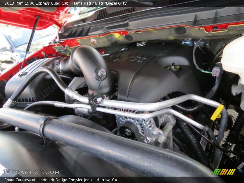 Flame Red / Black/Diesel Gray 2013 Ram 1500 Express Quad Cab