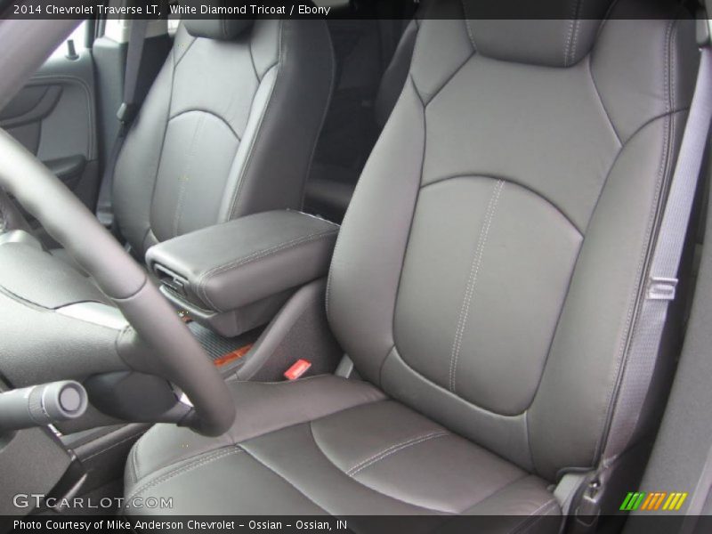 White Diamond Tricoat / Ebony 2014 Chevrolet Traverse LT