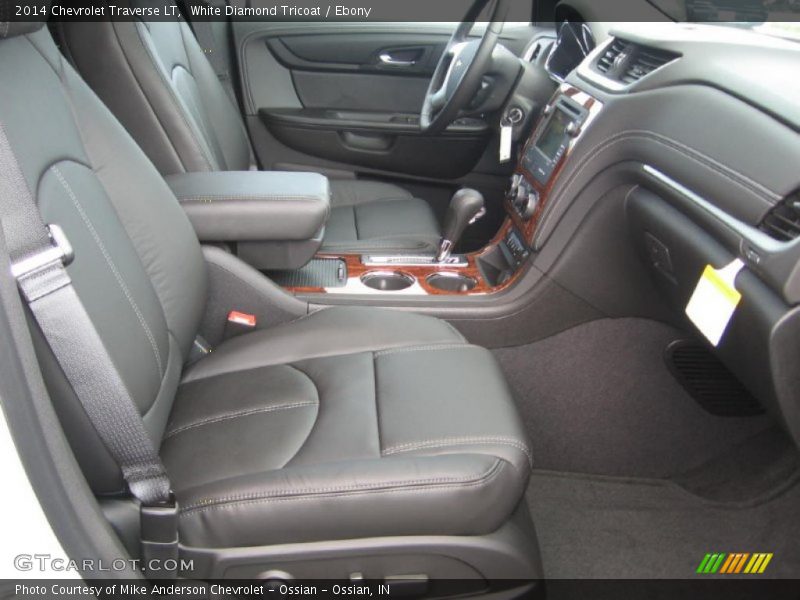 White Diamond Tricoat / Ebony 2014 Chevrolet Traverse LT