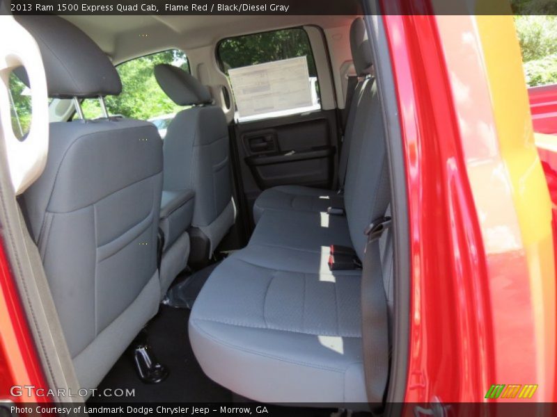 Flame Red / Black/Diesel Gray 2013 Ram 1500 Express Quad Cab