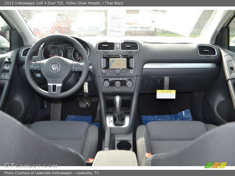 Reflex Silver Metallic / Titan Black 2013 Volkswagen Golf 4 Door TDI