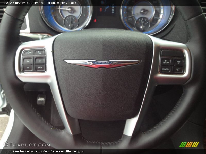 Bright White / Black 2012 Chrysler 300 Limited