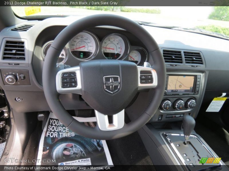 Pitch Black / Dark Slate Gray 2013 Dodge Challenger R/T Blacktop