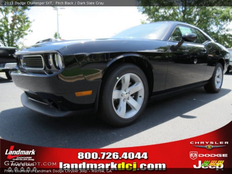 Pitch Black / Dark Slate Gray 2013 Dodge Challenger SXT