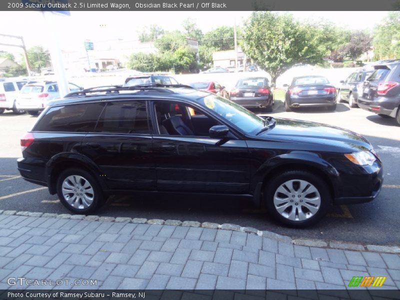 Obsidian Black Pearl / Off Black 2009 Subaru Outback 2.5i Limited Wagon