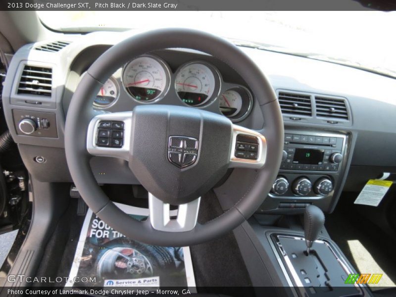 Pitch Black / Dark Slate Gray 2013 Dodge Challenger SXT