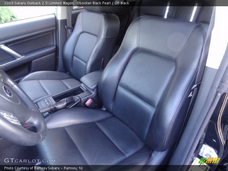 Obsidian Black Pearl / Off Black 2009 Subaru Outback 2.5i Limited Wagon