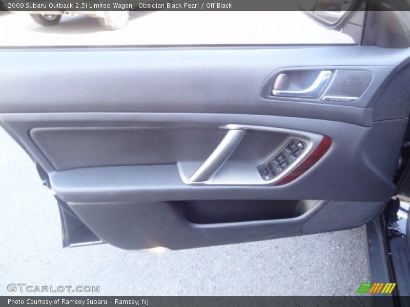Obsidian Black Pearl / Off Black 2009 Subaru Outback 2.5i Limited Wagon