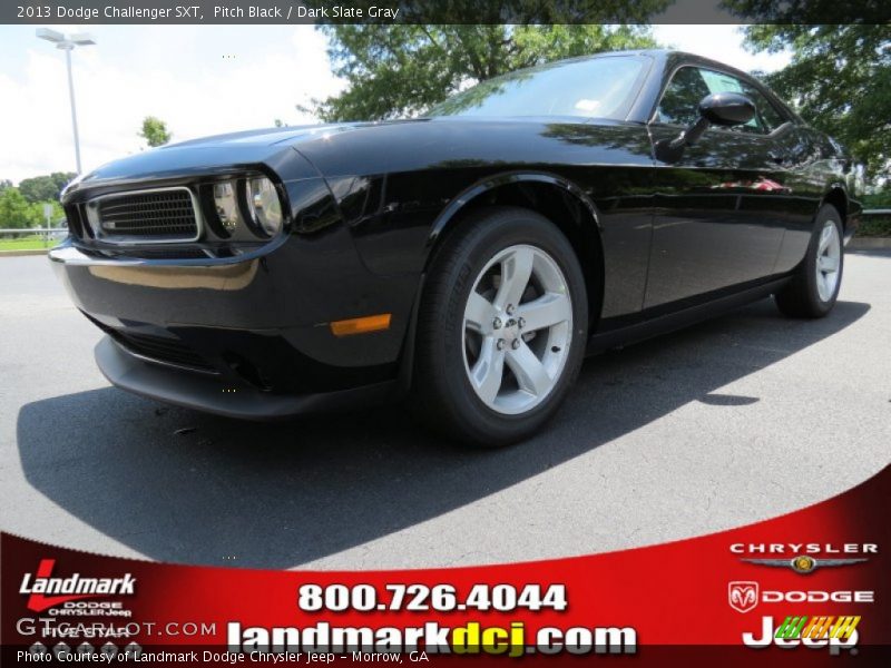 Pitch Black / Dark Slate Gray 2013 Dodge Challenger SXT