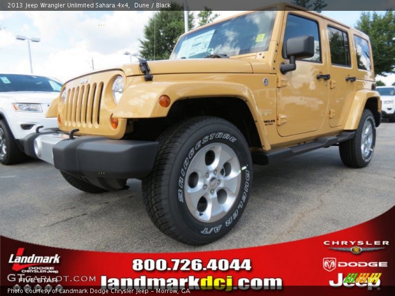 Dune / Black 2013 Jeep Wrangler Unlimited Sahara 4x4