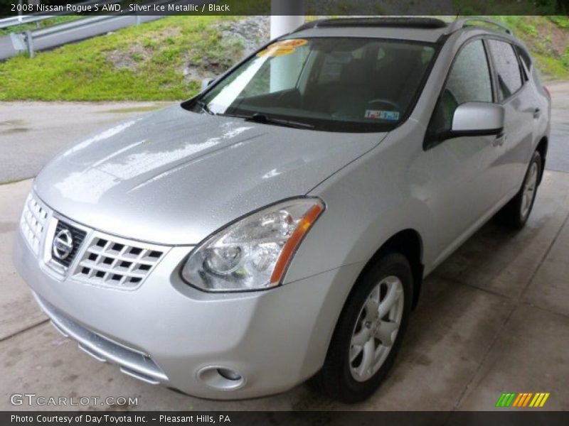Silver Ice Metallic / Black 2008 Nissan Rogue S AWD