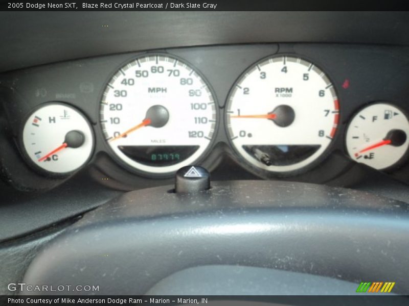 Blaze Red Crystal Pearlcoat / Dark Slate Gray 2005 Dodge Neon SXT