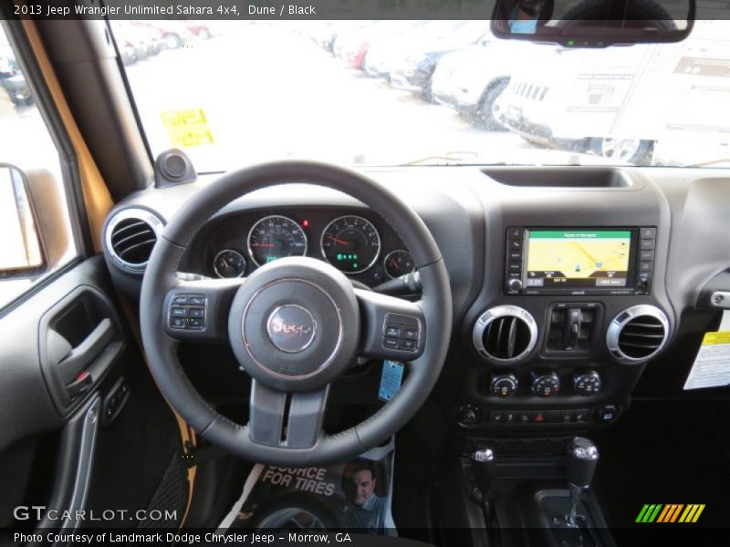 Dune / Black 2013 Jeep Wrangler Unlimited Sahara 4x4