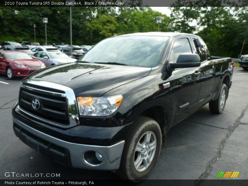 Black / Graphite Gray 2010 Toyota Tundra SR5 Double Cab 4x4