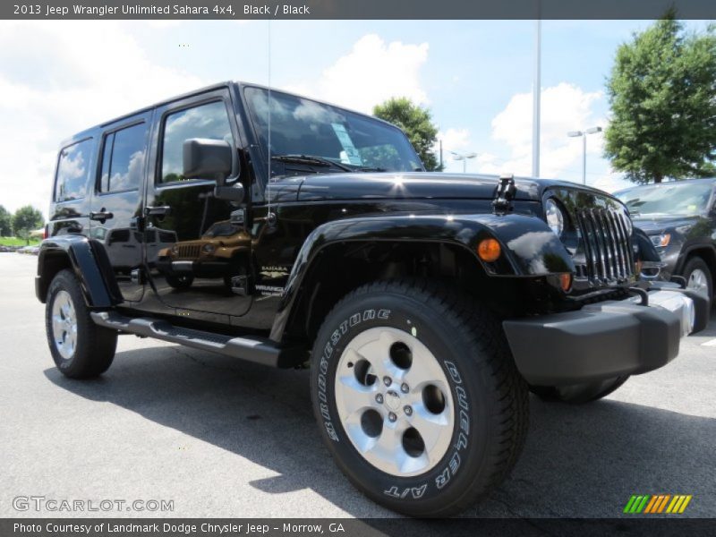 Black / Black 2013 Jeep Wrangler Unlimited Sahara 4x4