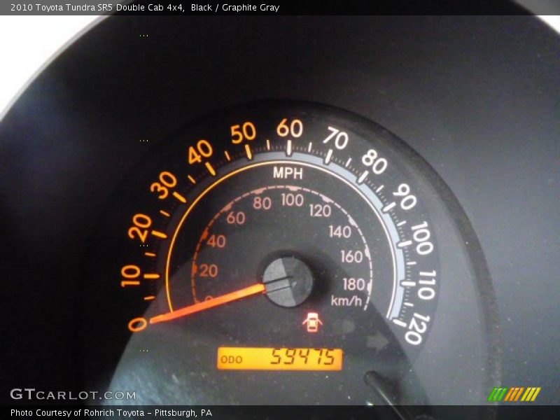 Black / Graphite Gray 2010 Toyota Tundra SR5 Double Cab 4x4