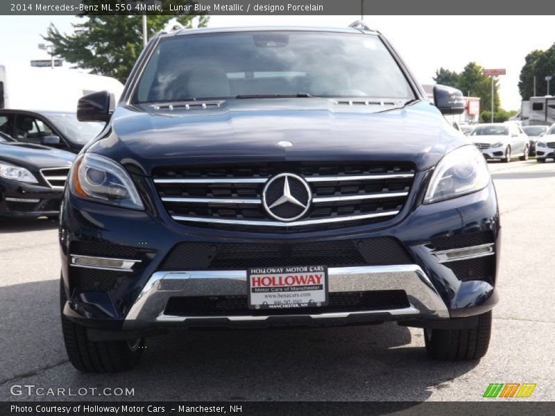 Lunar Blue Metallic / designo Porcelain 2014 Mercedes-Benz ML 550 4Matic