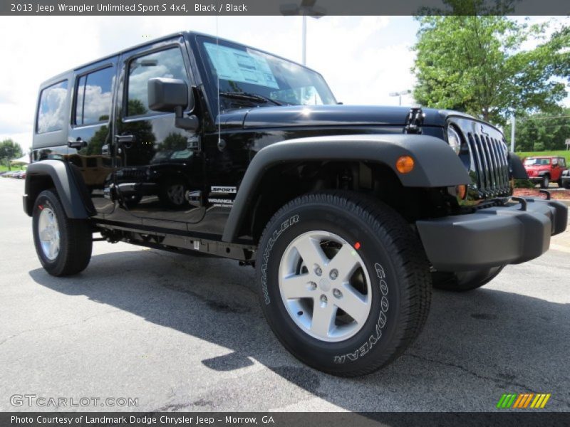 Black / Black 2013 Jeep Wrangler Unlimited Sport S 4x4