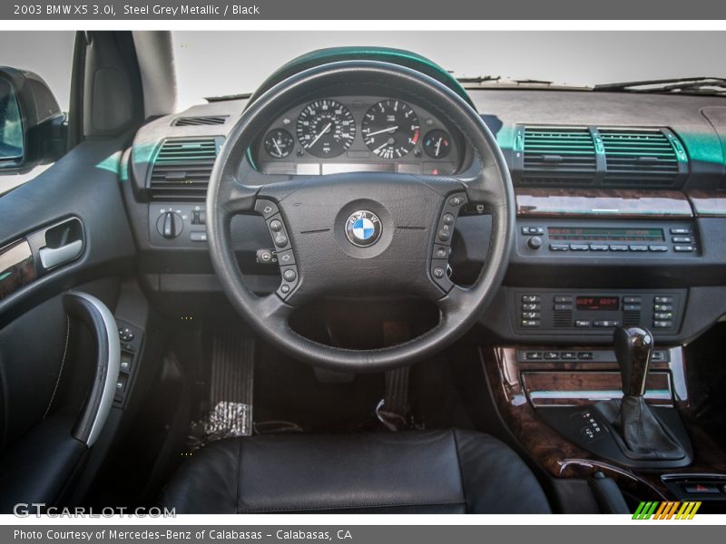Steel Grey Metallic / Black 2003 BMW X5 3.0i
