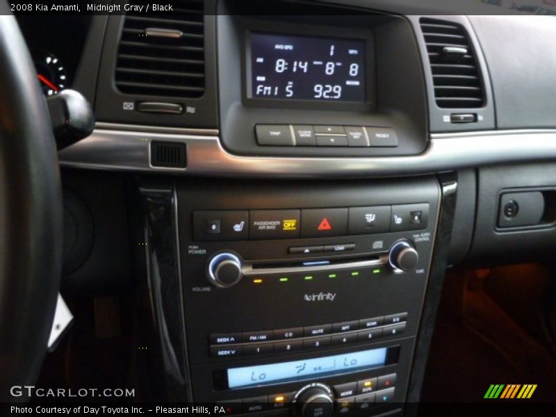 Midnight Gray / Black 2008 Kia Amanti