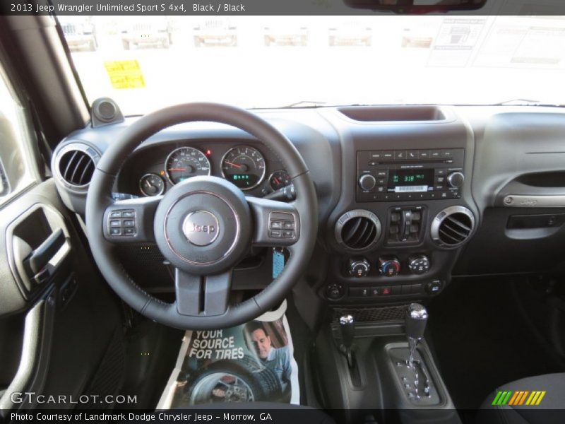Black / Black 2013 Jeep Wrangler Unlimited Sport S 4x4