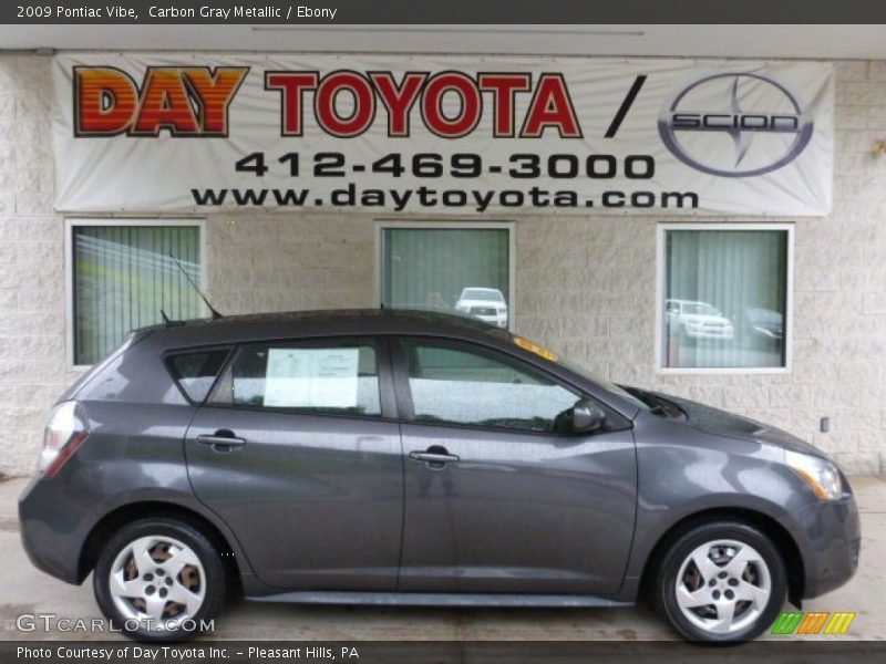 Carbon Gray Metallic / Ebony 2009 Pontiac Vibe