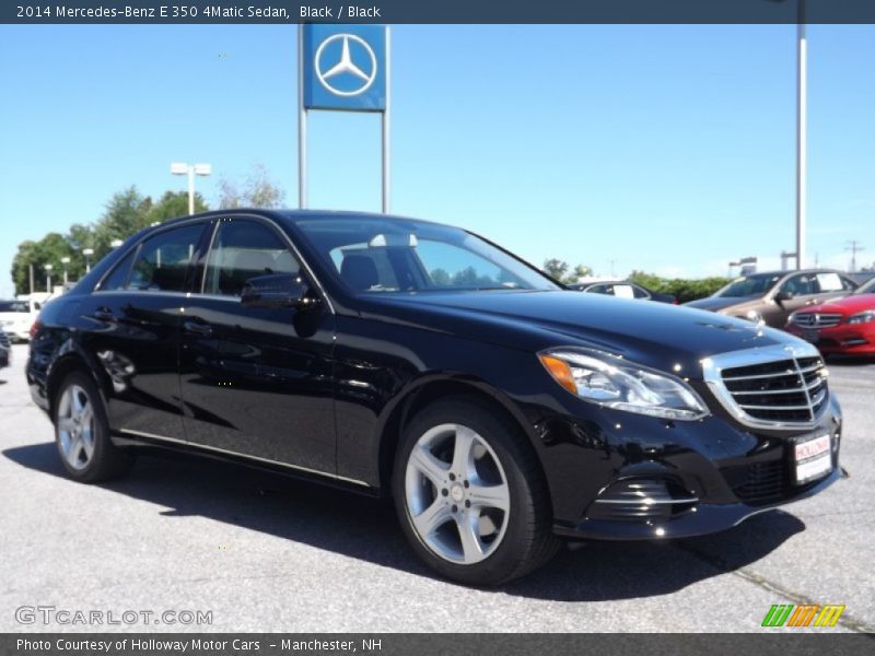 Black / Black 2014 Mercedes-Benz E 350 4Matic Sedan