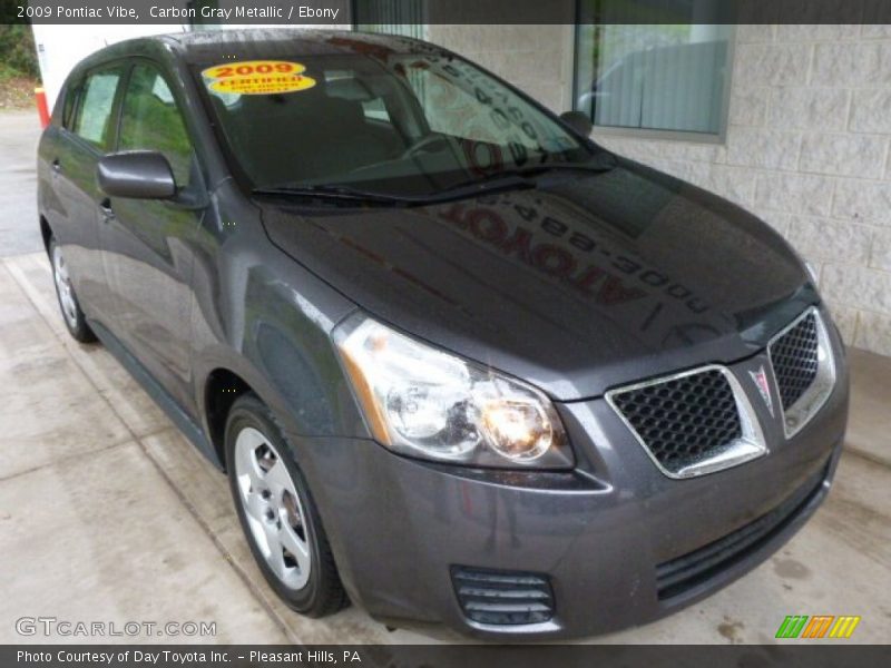 Carbon Gray Metallic / Ebony 2009 Pontiac Vibe