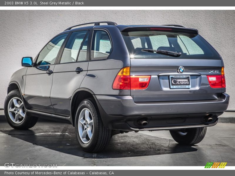 Steel Grey Metallic / Black 2003 BMW X5 3.0i