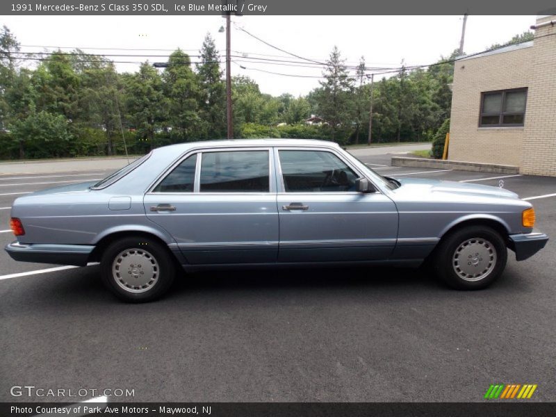 Ice Blue Metallic / Grey 1991 Mercedes-Benz S Class 350 SDL