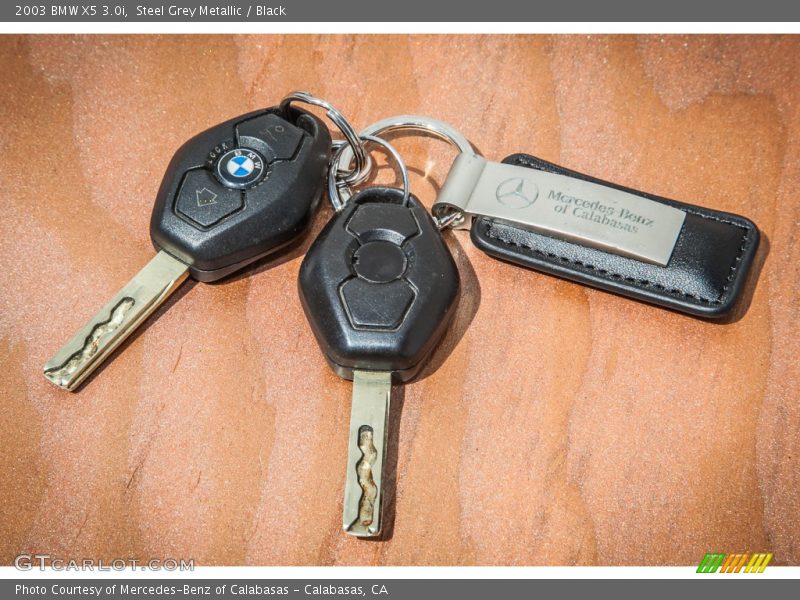 Steel Grey Metallic / Black 2003 BMW X5 3.0i
