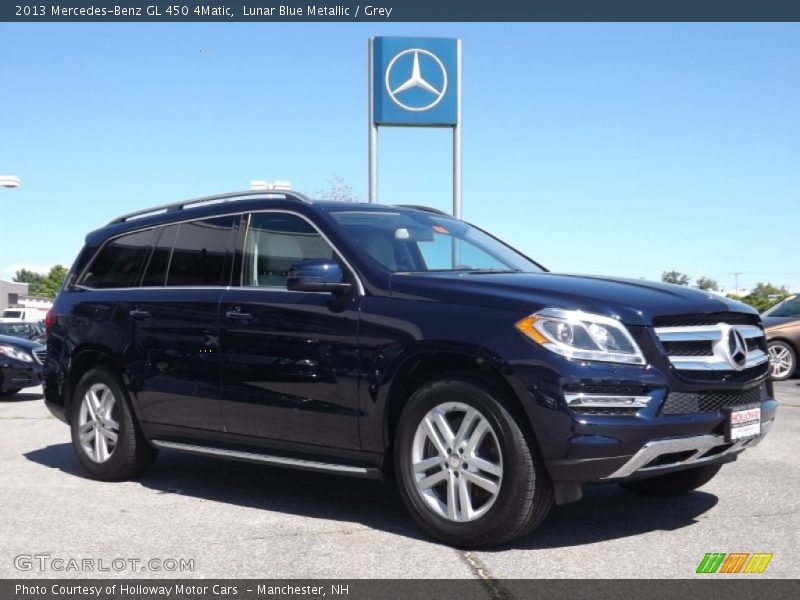 Lunar Blue Metallic / Grey 2013 Mercedes-Benz GL 450 4Matic