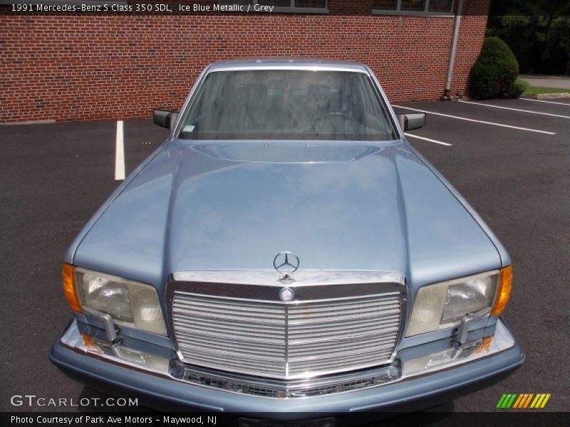 Ice Blue Metallic / Grey 1991 Mercedes-Benz S Class 350 SDL