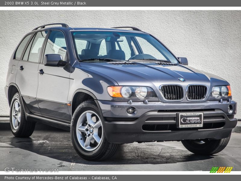 Steel Grey Metallic / Black 2003 BMW X5 3.0i