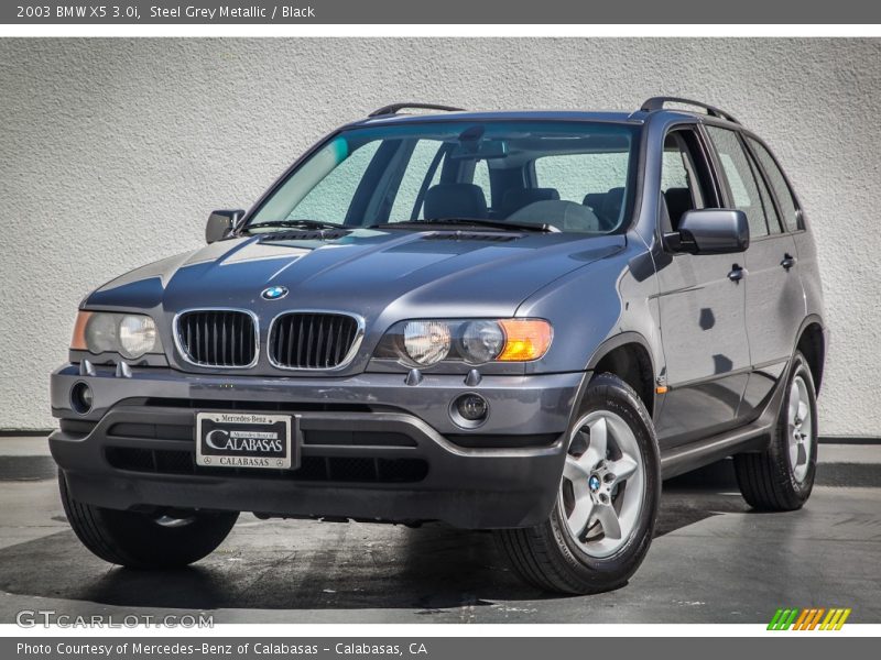 Steel Grey Metallic / Black 2003 BMW X5 3.0i