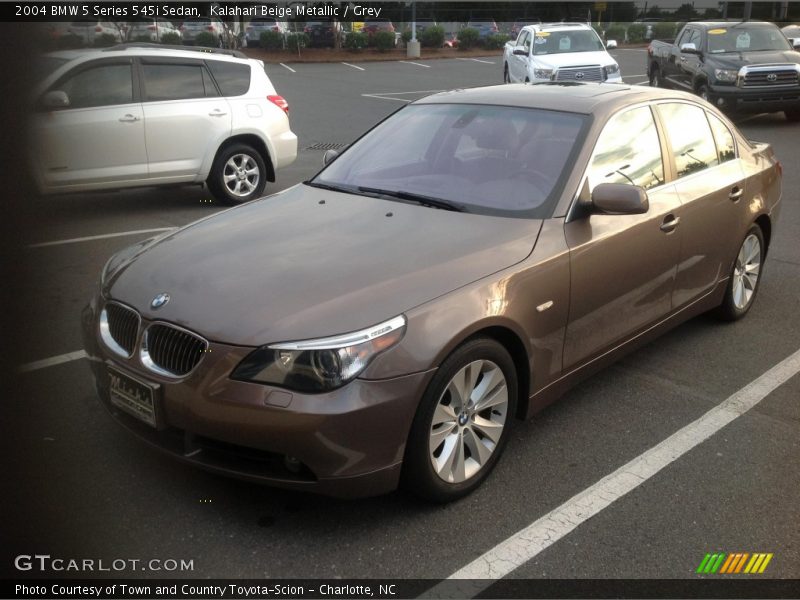 Kalahari Beige Metallic / Grey 2004 BMW 5 Series 545i Sedan