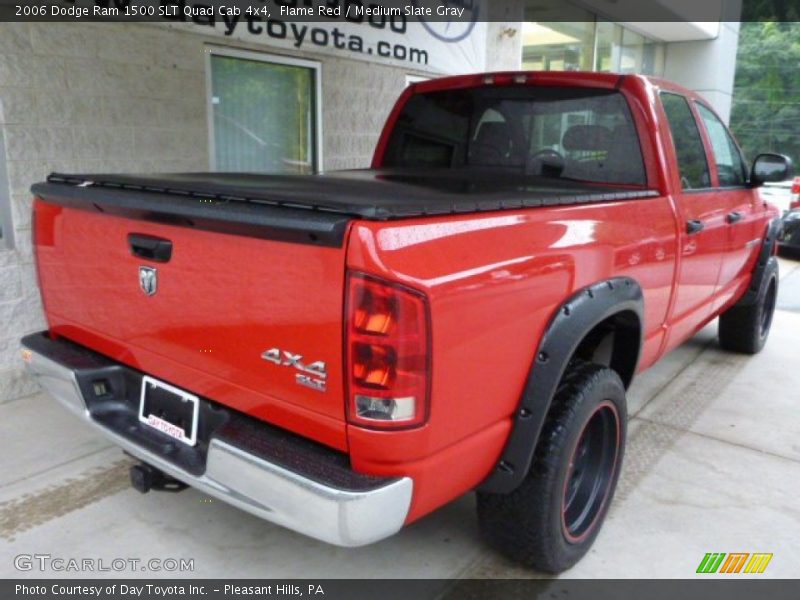 Flame Red / Medium Slate Gray 2006 Dodge Ram 1500 SLT Quad Cab 4x4