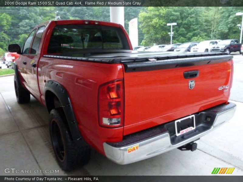Flame Red / Medium Slate Gray 2006 Dodge Ram 1500 SLT Quad Cab 4x4
