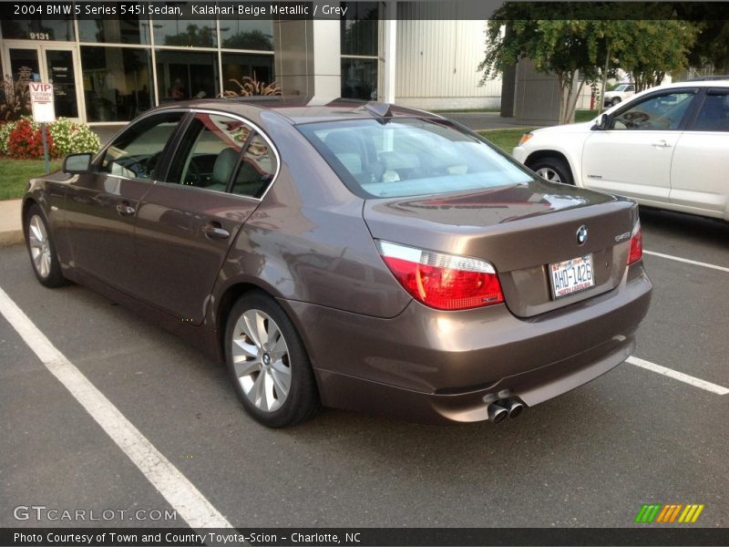 Kalahari Beige Metallic / Grey 2004 BMW 5 Series 545i Sedan