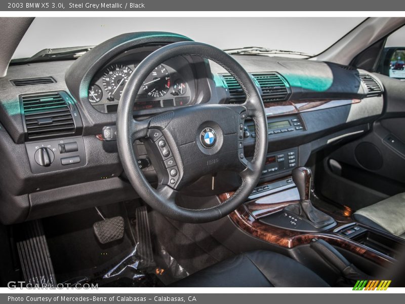 Steel Grey Metallic / Black 2003 BMW X5 3.0i