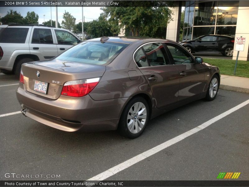 Kalahari Beige Metallic / Grey 2004 BMW 5 Series 545i Sedan