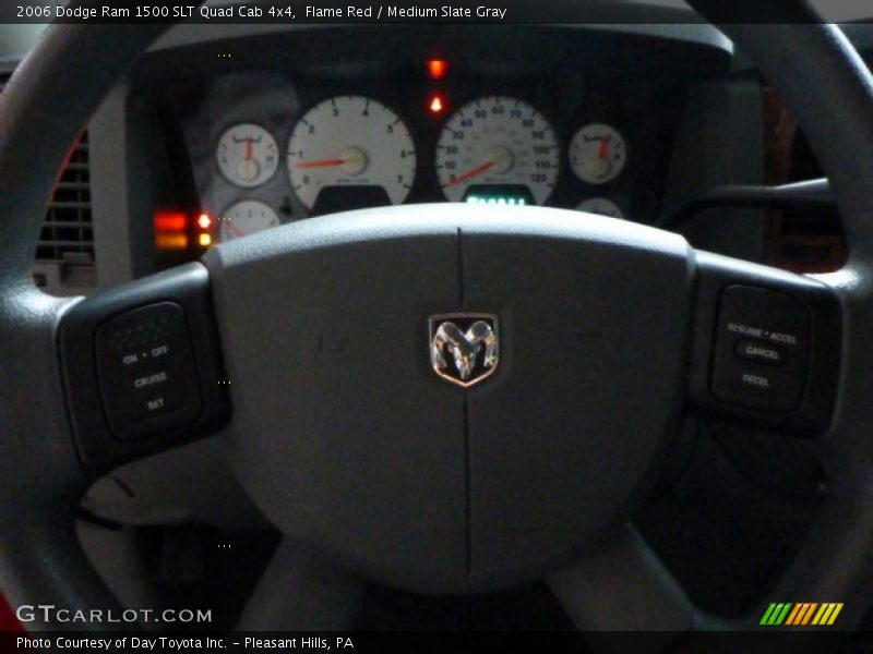 Flame Red / Medium Slate Gray 2006 Dodge Ram 1500 SLT Quad Cab 4x4