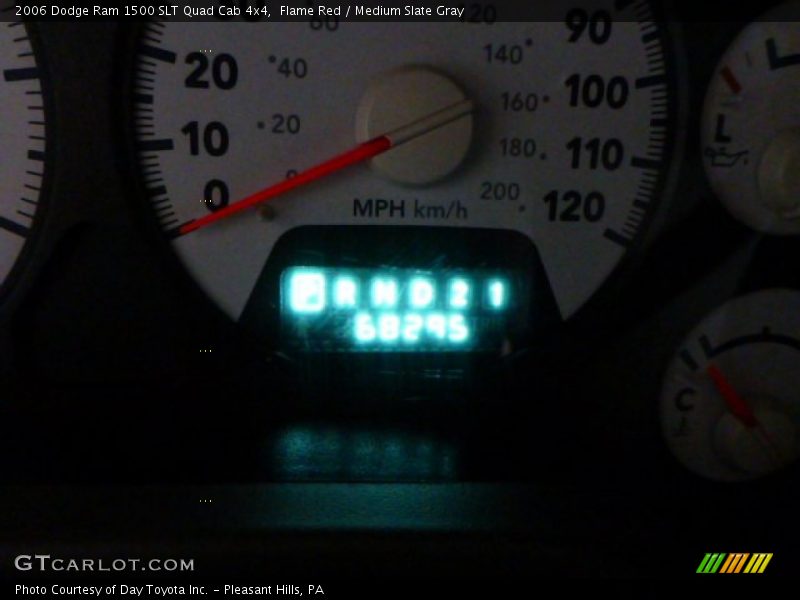 Flame Red / Medium Slate Gray 2006 Dodge Ram 1500 SLT Quad Cab 4x4