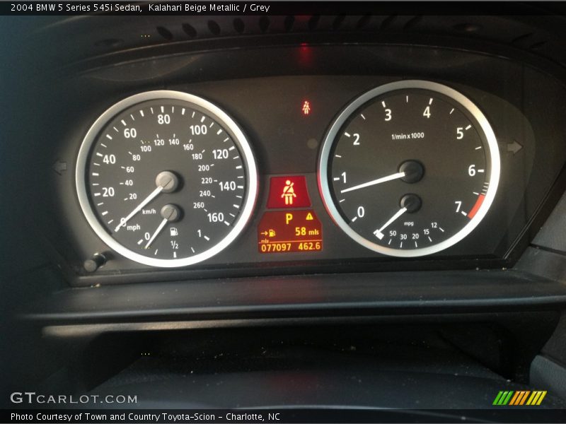  2004 5 Series 545i Sedan 545i Sedan Gauges
