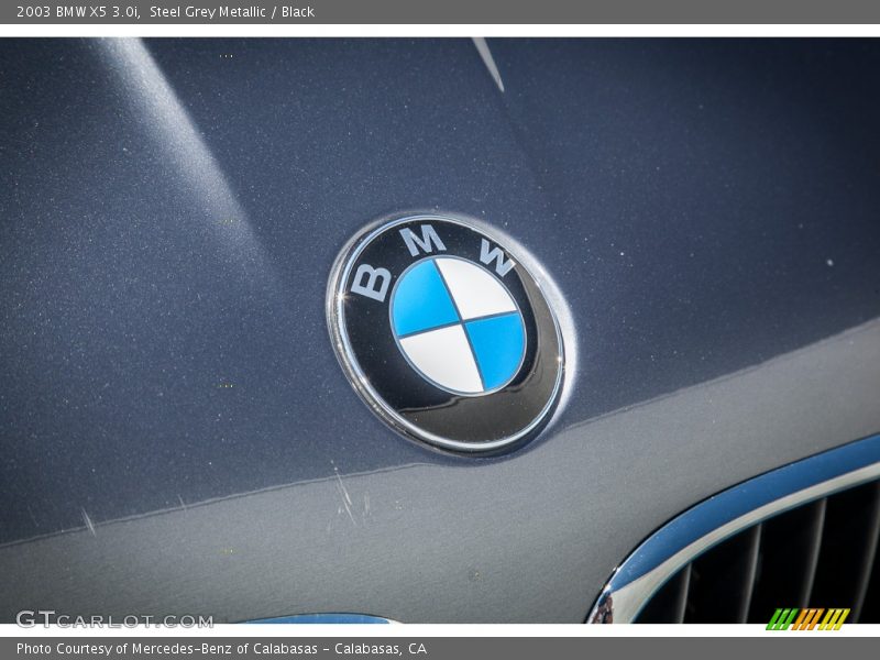 Steel Grey Metallic / Black 2003 BMW X5 3.0i
